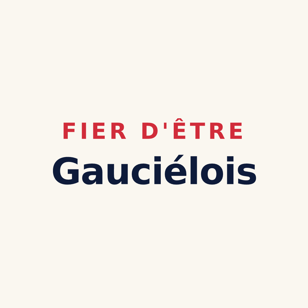 Tasse « Fier d'être Gauciélois » — design pour Gauciel