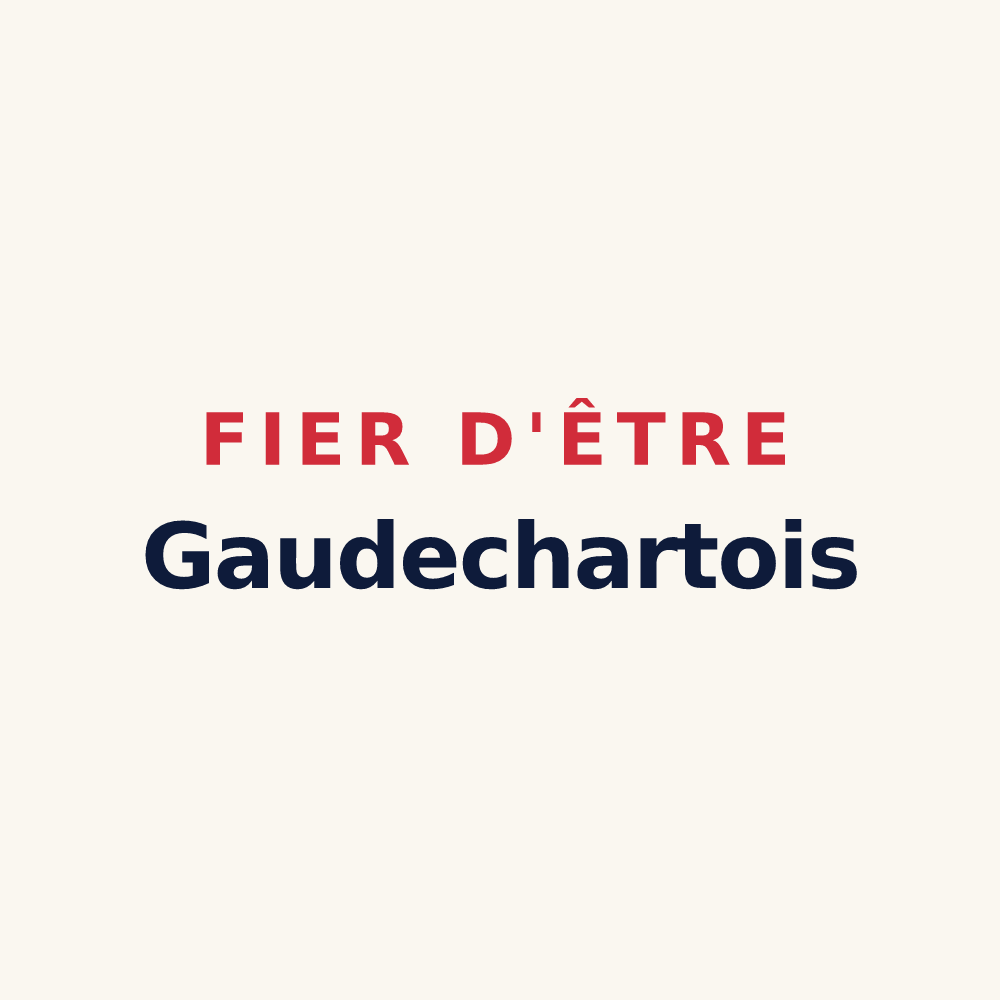 Tasse « Fier d'être Gaudechartois » — design pour Gaudechart