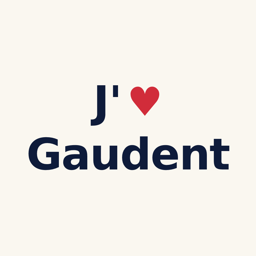 Tasse personnalisée Gaudent — design J'aime Gaudent