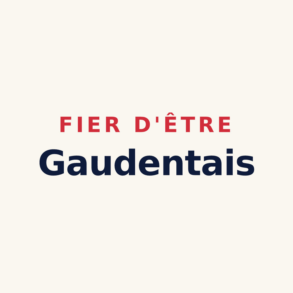 Tasse « Fier d'être Gaudentais » — design pour Gaudent