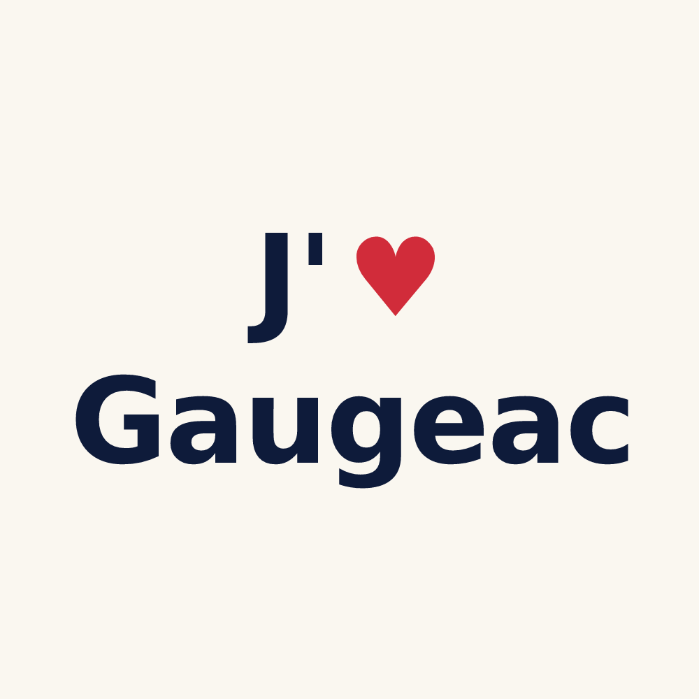 Tasse personnalisée Gaugeac — design J'aime Gaugeac
