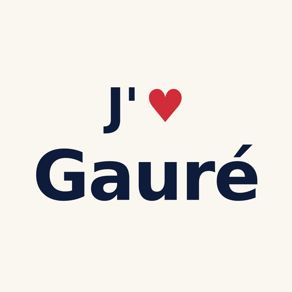 Tasse personnalisée Gauré — design J'aime Gauré