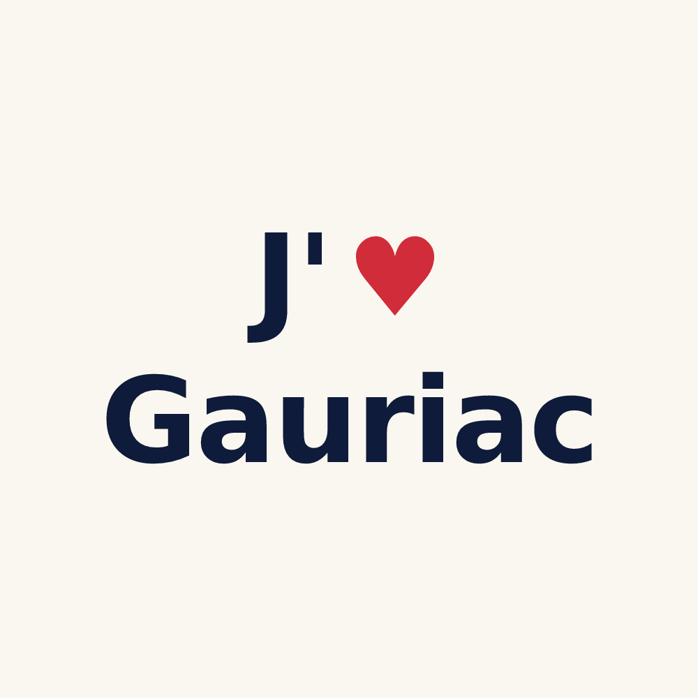 Tasse personnalisée Gauriac — design J'aime Gauriac
