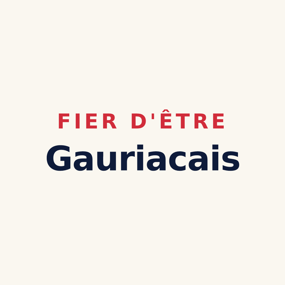 Tasse « Fier d'être Gauriacais » — design pour Gauriac