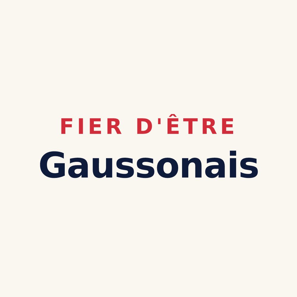 Tasse « Fier d'être Gaussonais » — design pour Gausson