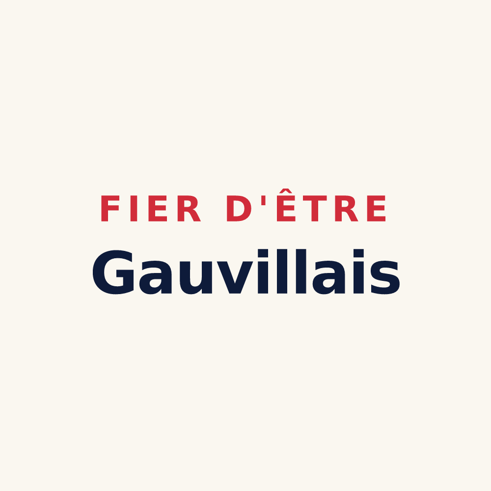 Tasse « Fier d'être Gauvillais » — design pour Gauville-la-Campagne