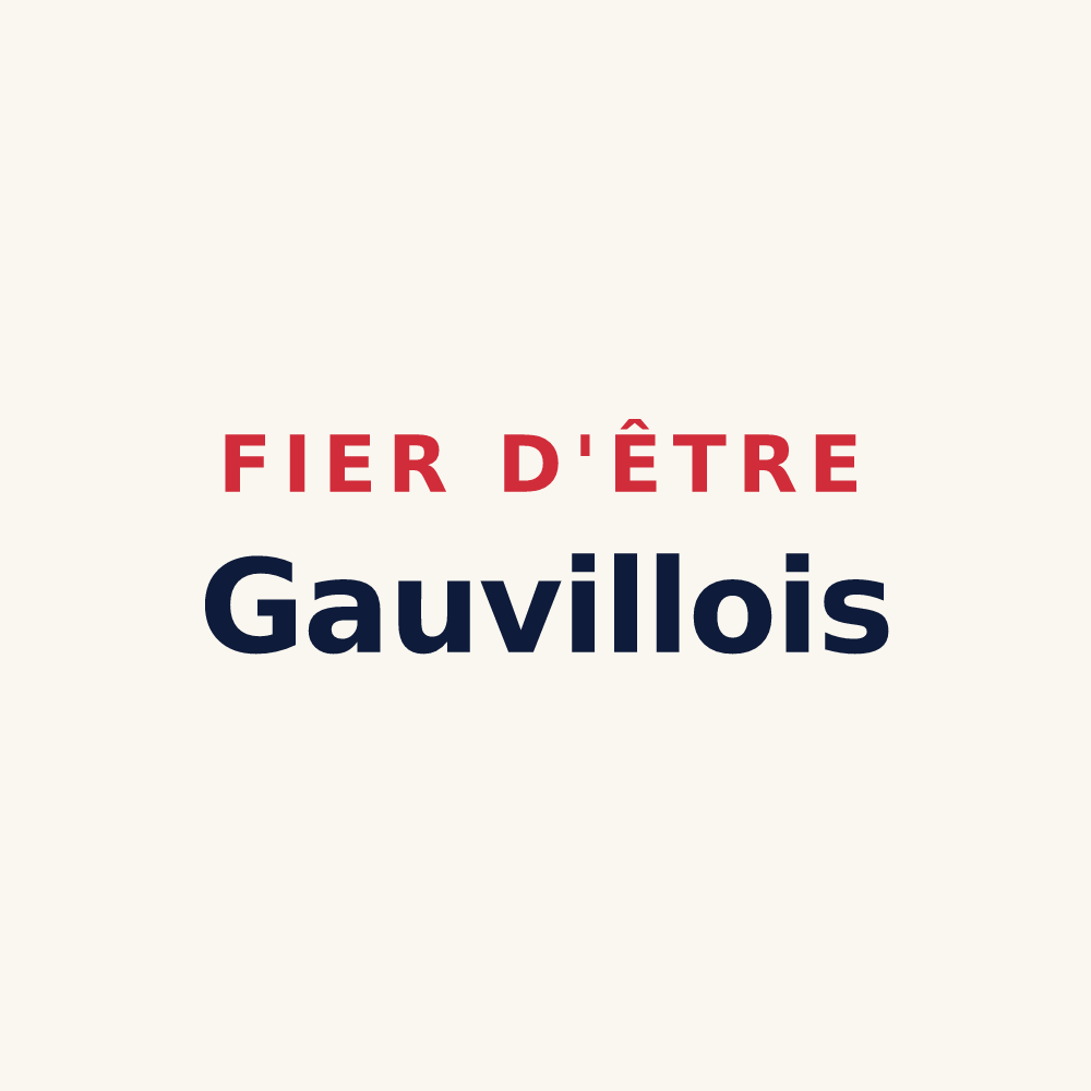Tasse « Fier d'être Gauvillois » — design pour Gauville
