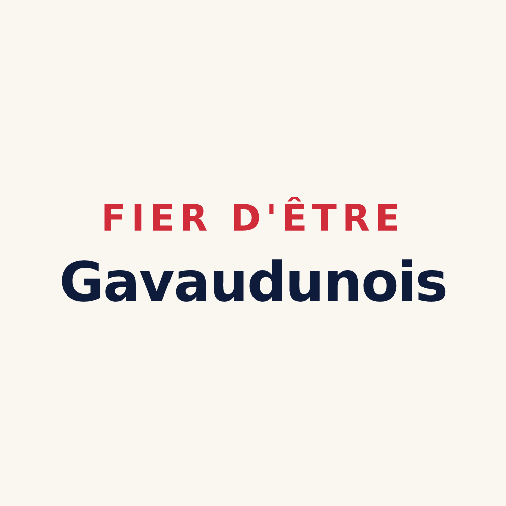 Tasse « Fier d'être Gavaudunois » — design pour Gavaudun