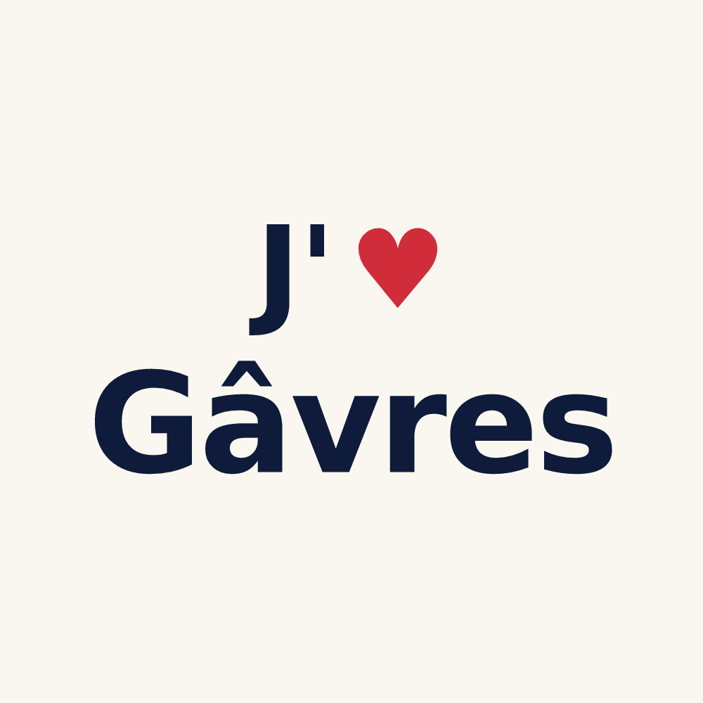 Tasse personnalisée Gâvres — design J'aime Gâvres