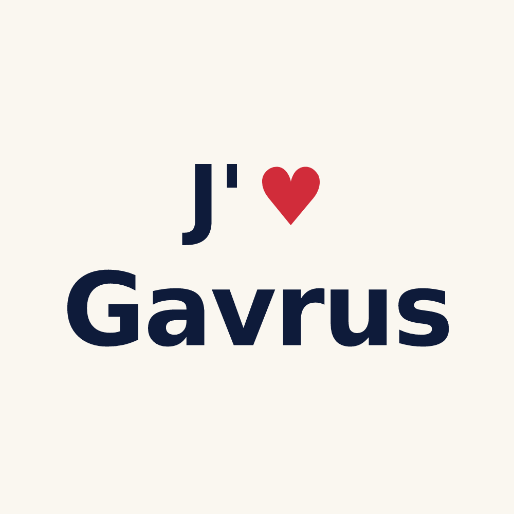 Tasse personnalisée Gavrus — design J'aime Gavrus