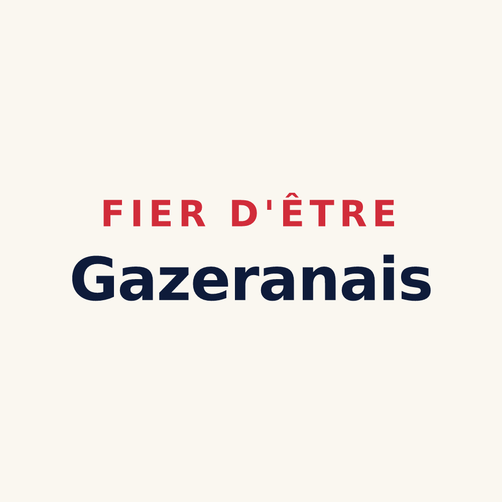 Tasse « Fier d'être Gazeranais » — design pour Gazeran