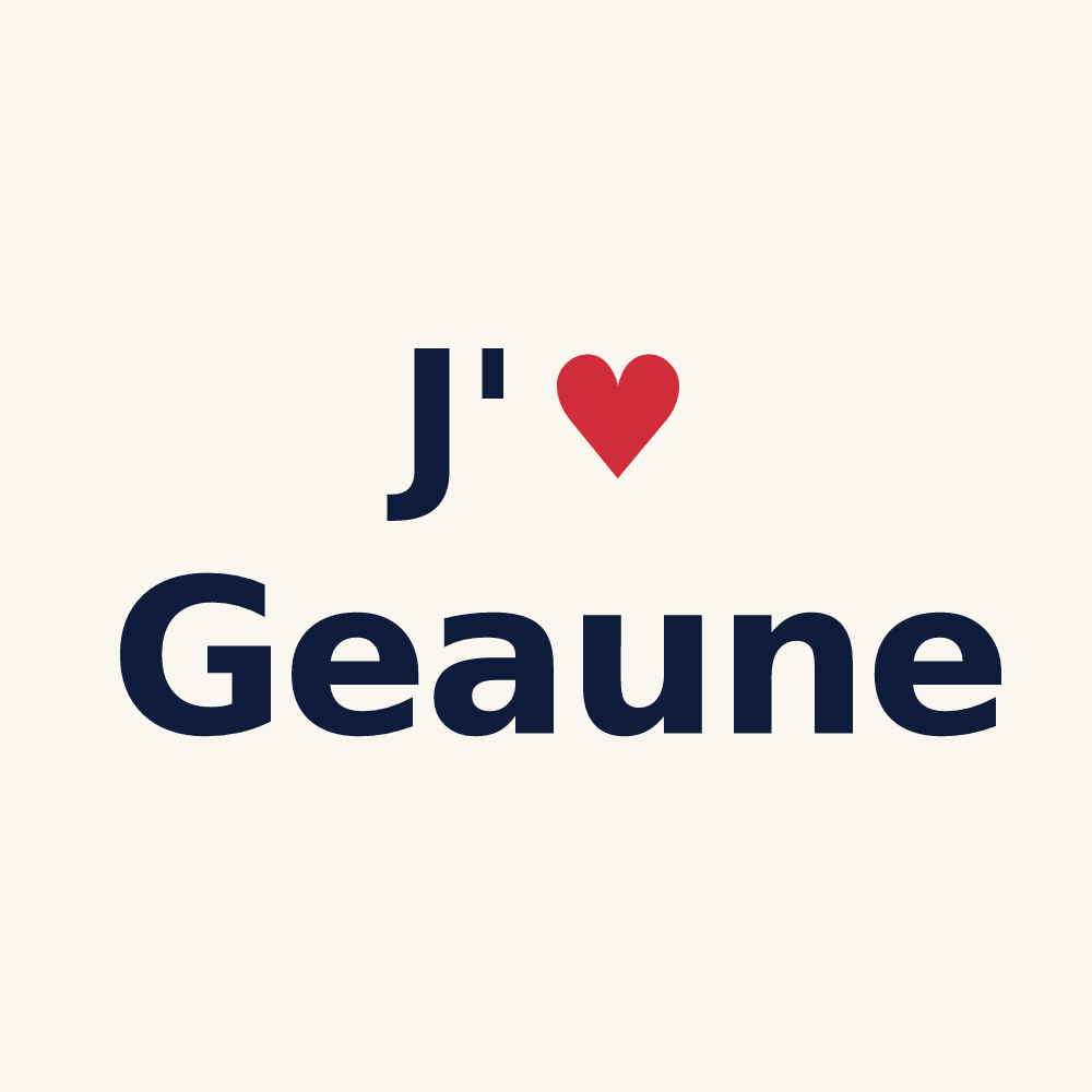 Tasse personnalisée Geaune — design J'aime Geaune