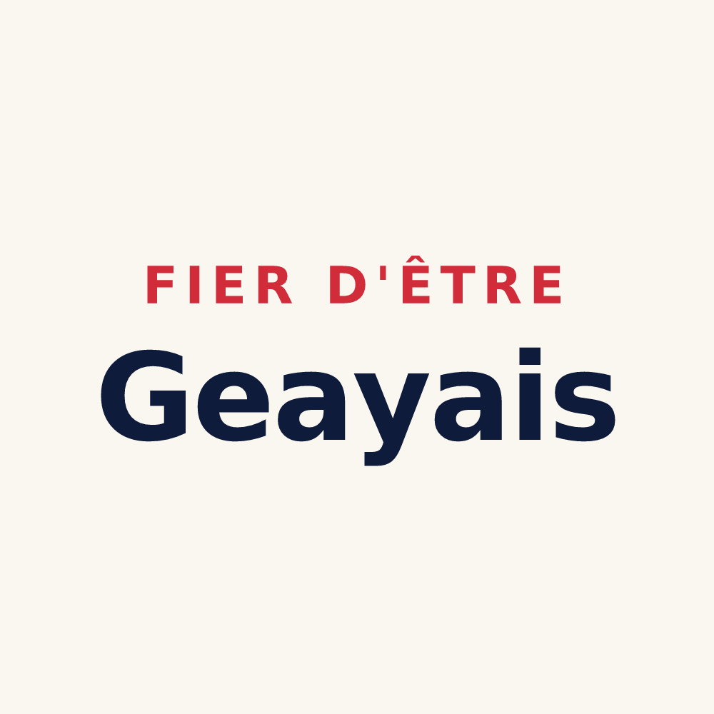 Tasse « Fier d'être Geayais » — design pour Geay