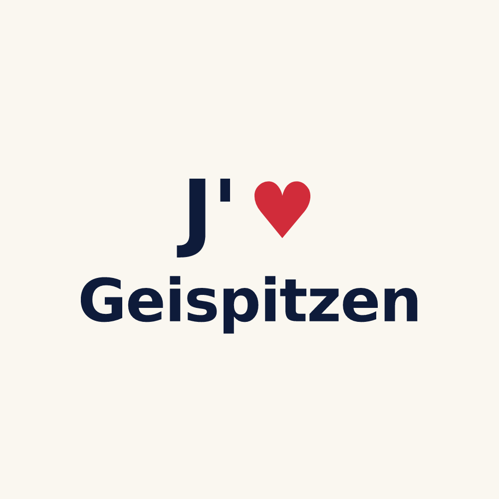 Tasse personnalisée Geispitzen — design J'aime Geispitzen