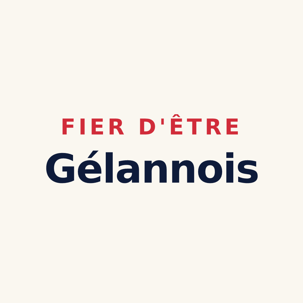 Tasse « Fier d'être Gélannois » — design pour Gélannes