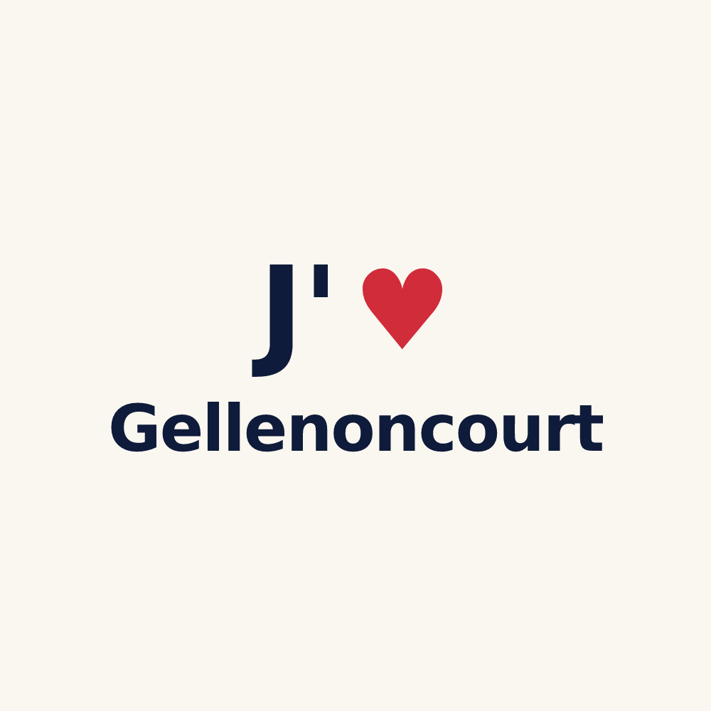 Tasse personnalisée Gellenoncourt — design J'aime Gellenoncourt