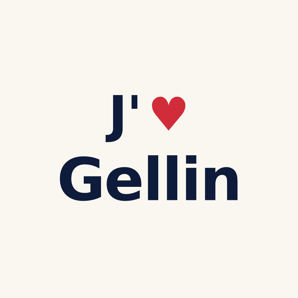 Tasse personnalisée Gellin — design J'aime Gellin