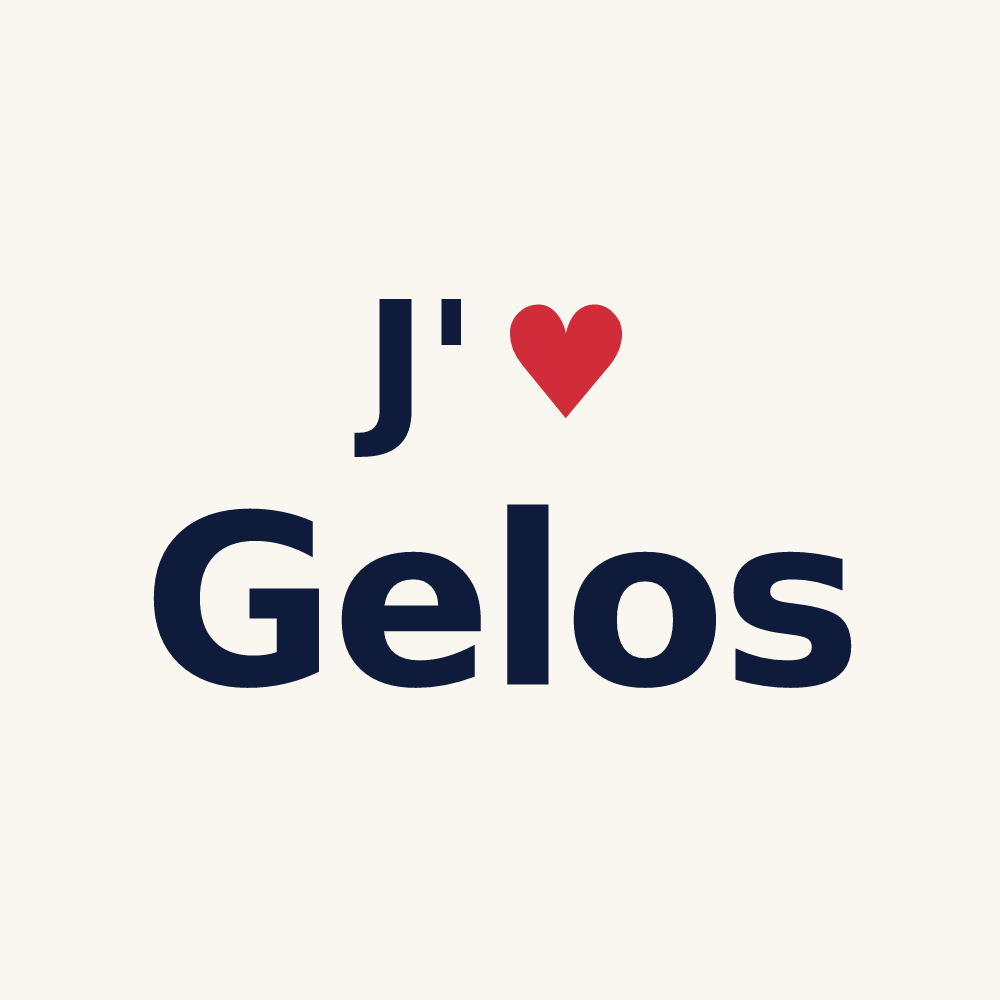 Tasse personnalisée Gelos — design J'aime Gelos