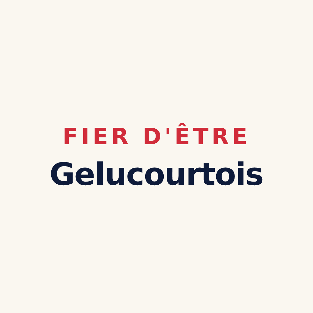 Tasse « Fier d'être Gelucourtois » — design pour Gelucourt