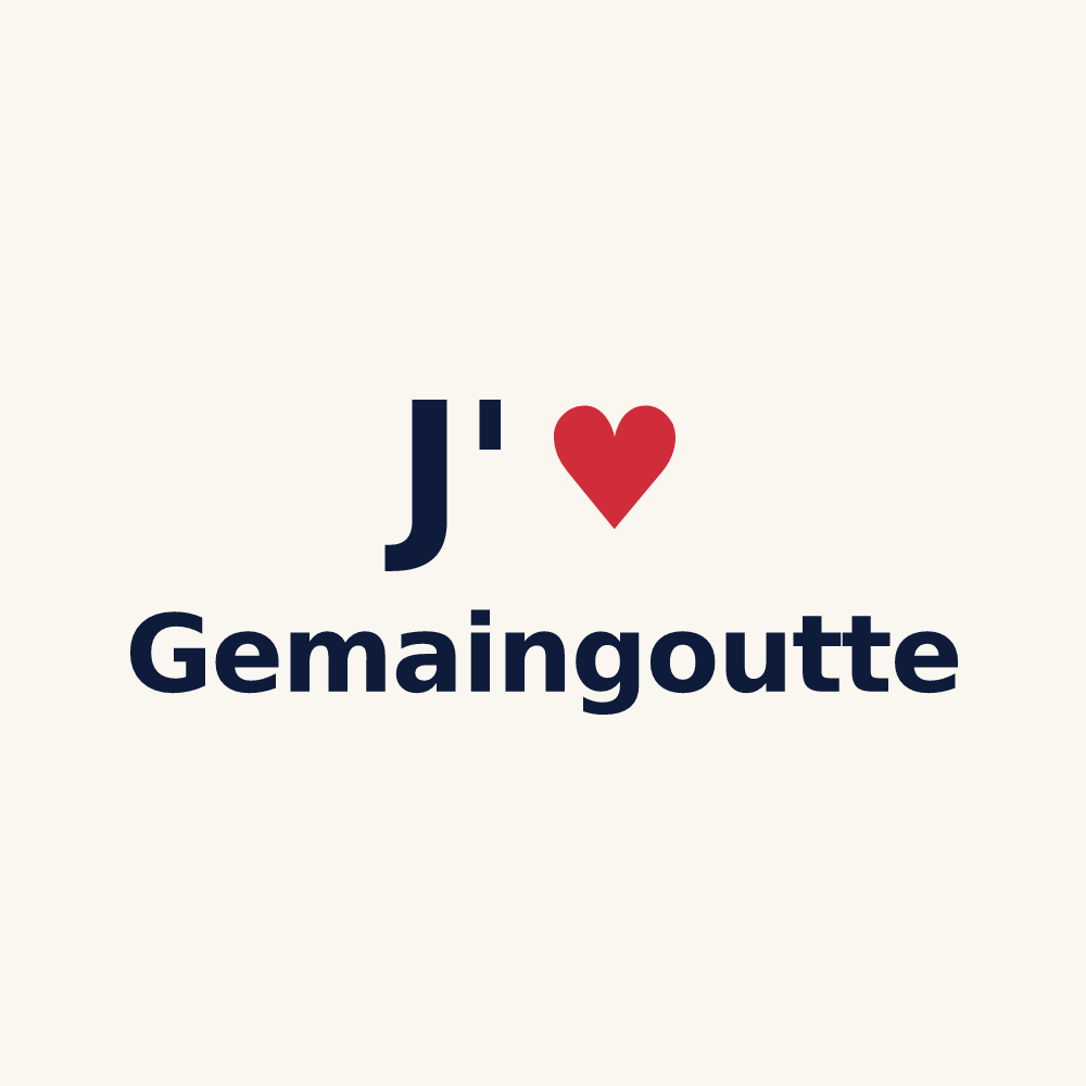 Tasse personnalisée Gemaingoutte — design J'aime Gemaingoutte