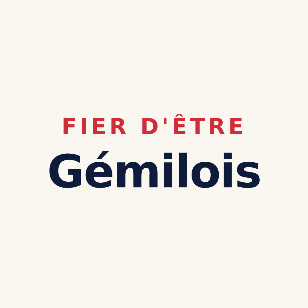 Tasse « Fier d'être Gémilois » — design pour Gémil