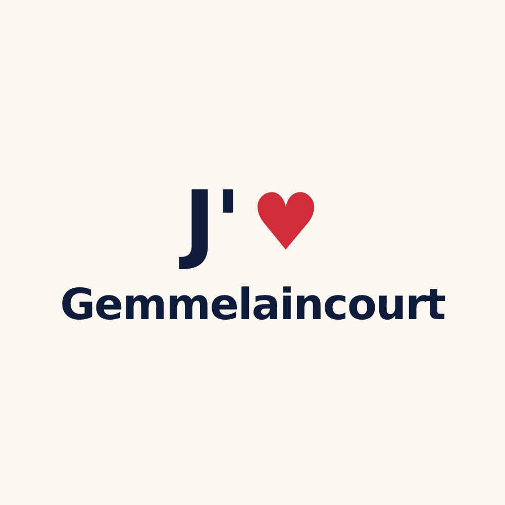 Tasse personnalisée Gemmelaincourt — design J'aime Gemmelaincourt