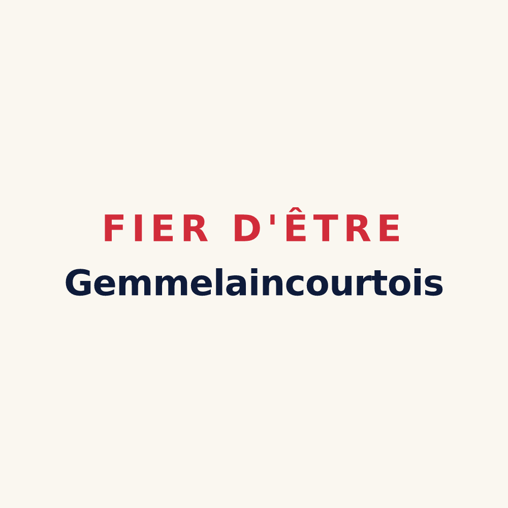 Tasse « Fier d'être Gemmelaincourtois » — design pour Gemmelaincourt