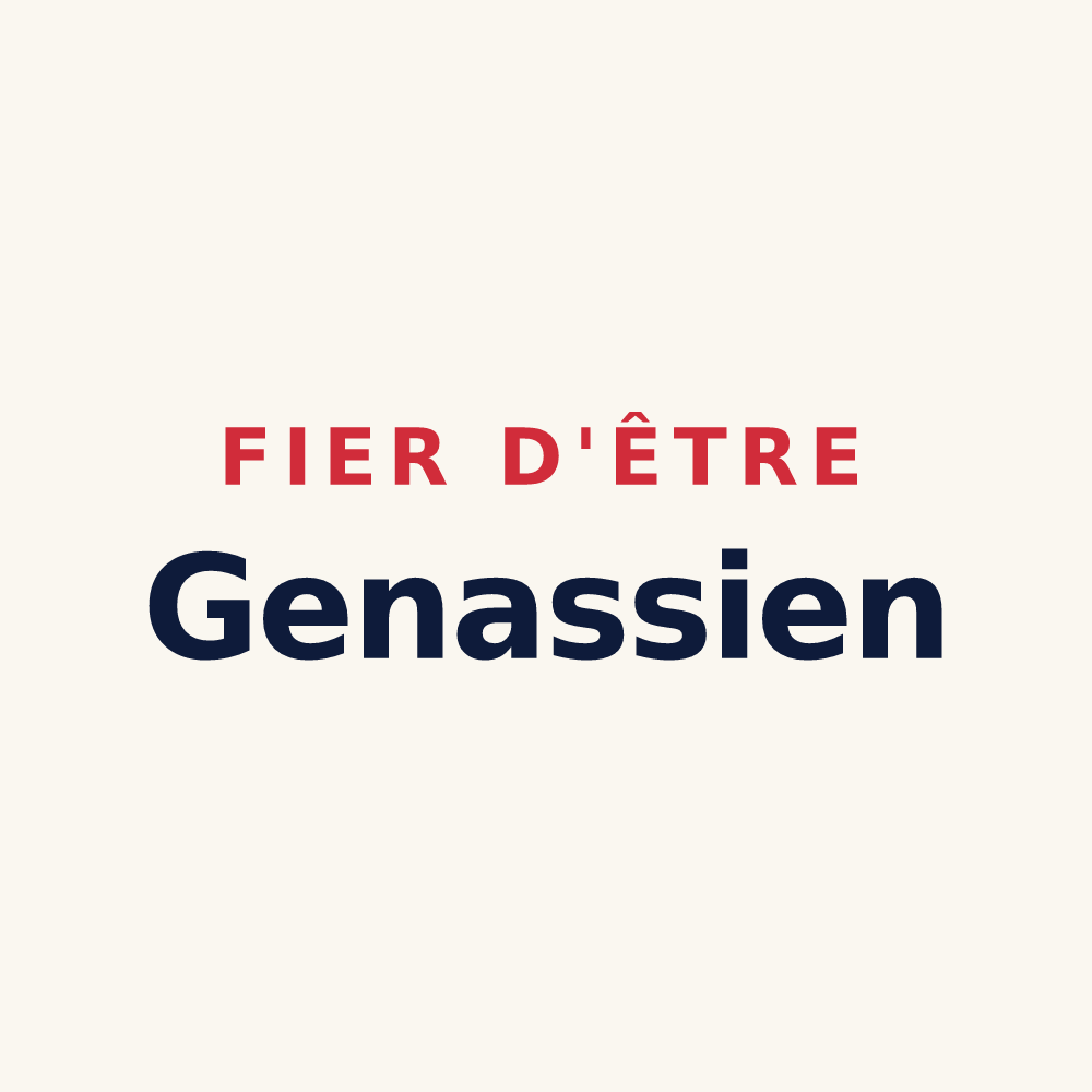 Tasse « Fier d'être Genassien » — design pour Genas