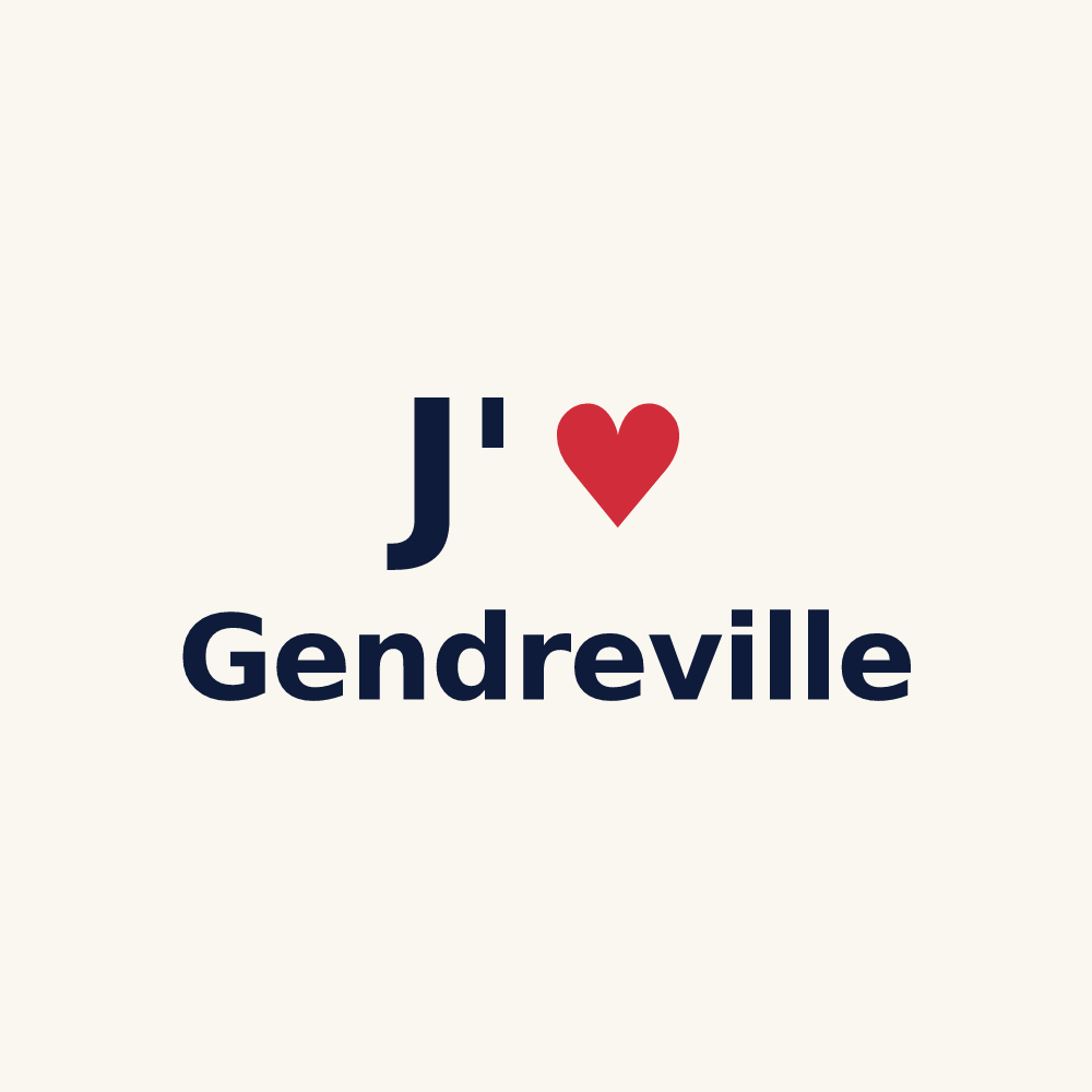 Tasse personnalisée Gendreville — design J'aime Gendreville