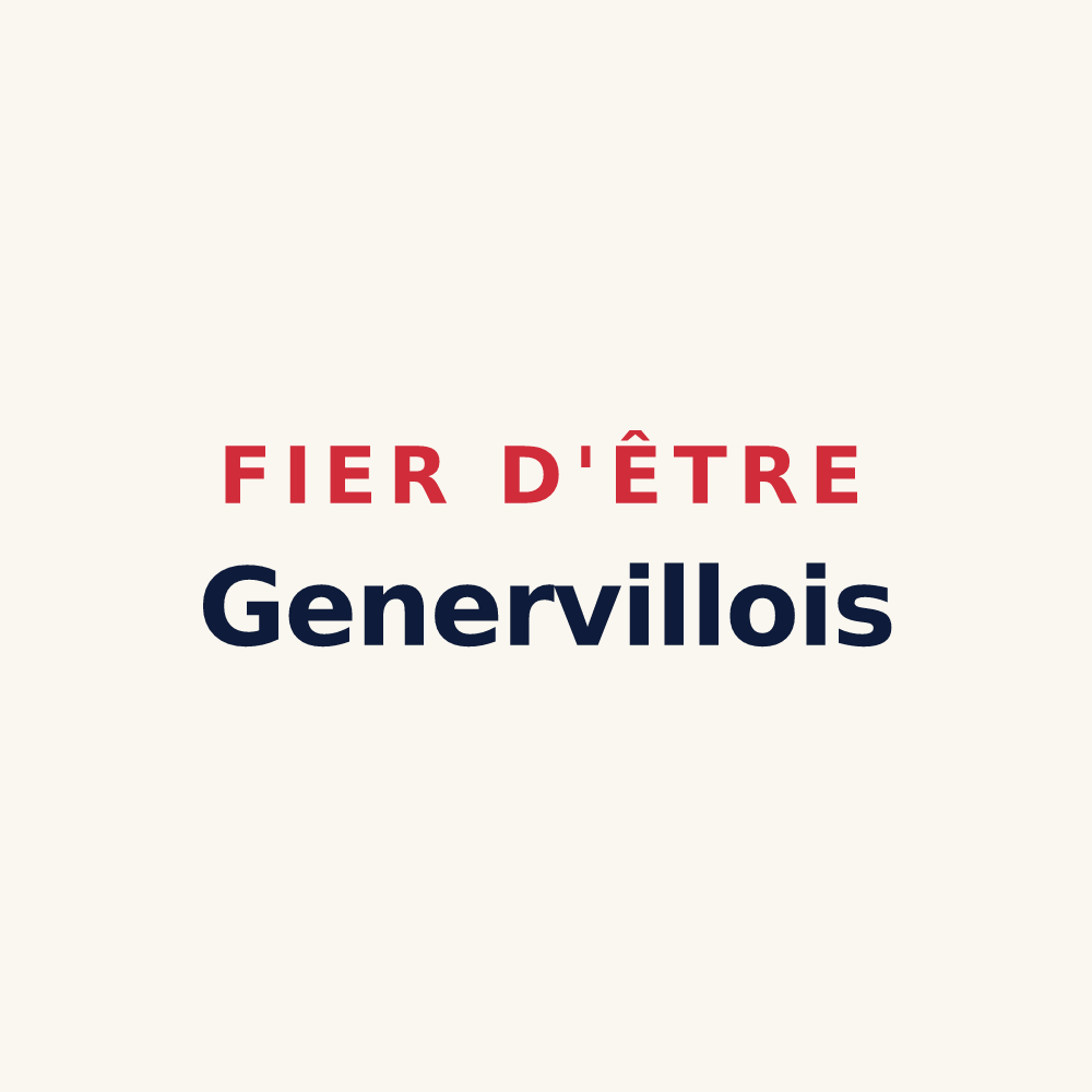 Tasse « Fier d'être Genervillois » — design pour Generville