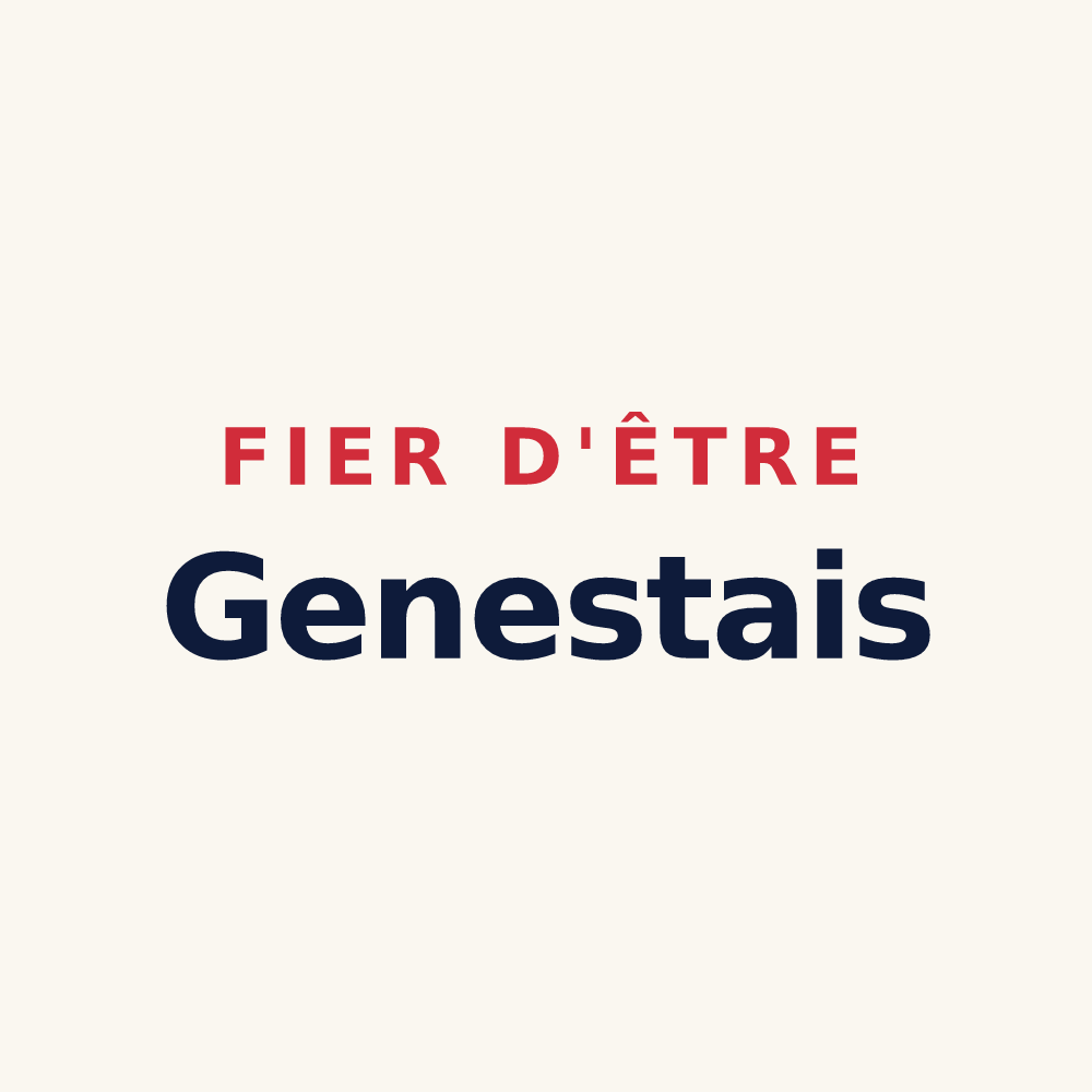 Tasse « Fier d'être Genestais » — design pour Genêts