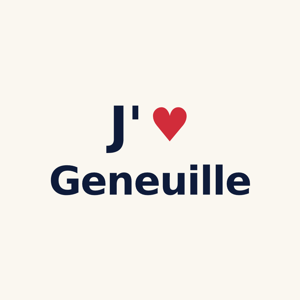 Tasse personnalisée Geneuille — design J'aime Geneuille