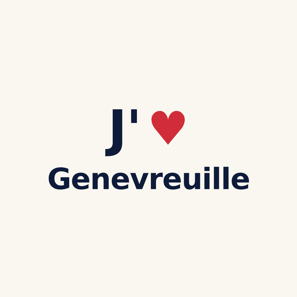 Tasse personnalisée Genevreuille — design J'aime Genevreuille