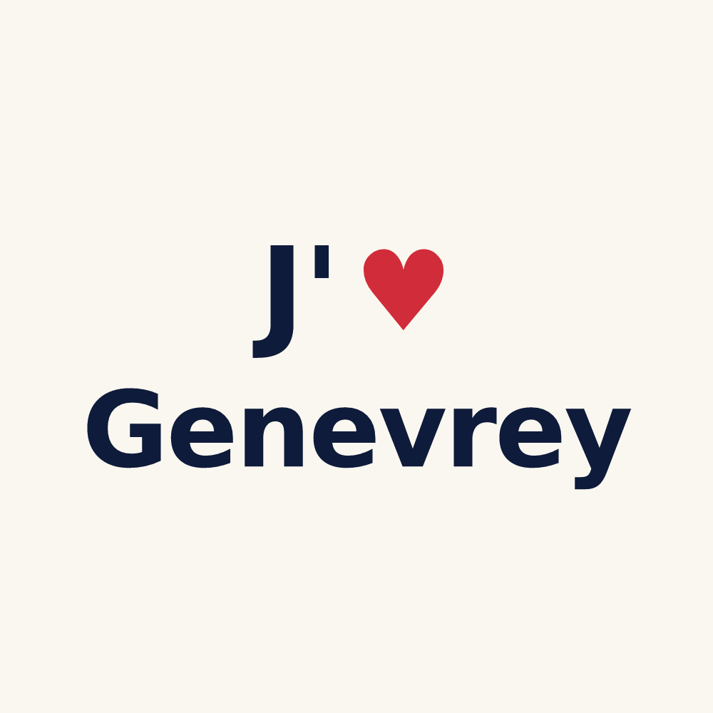 Tasse personnalisée Genevrey — design J'aime Genevrey