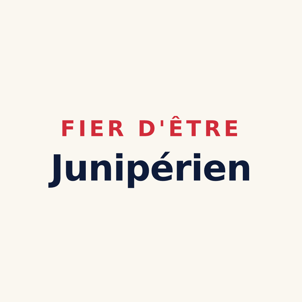 Tasse « Fier d'être Junipérien » — design pour Genevrières