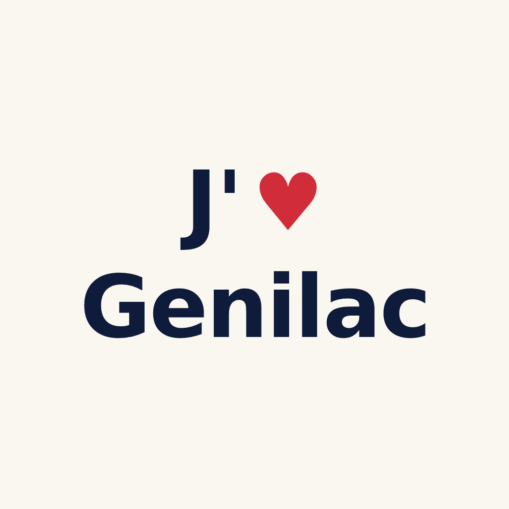 Tasse personnalisée Genilac — design J'aime Genilac