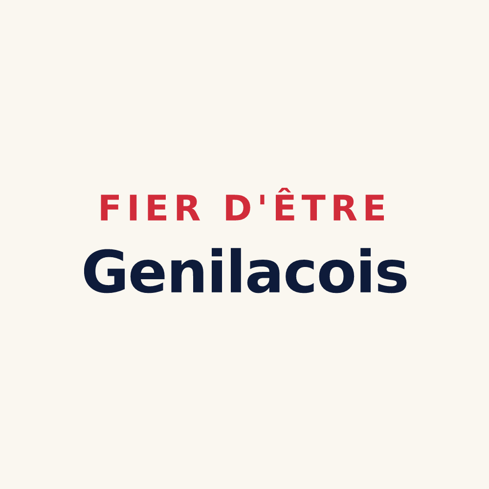 Tasse « Fier d'être Genilacois » — design pour Genilac
