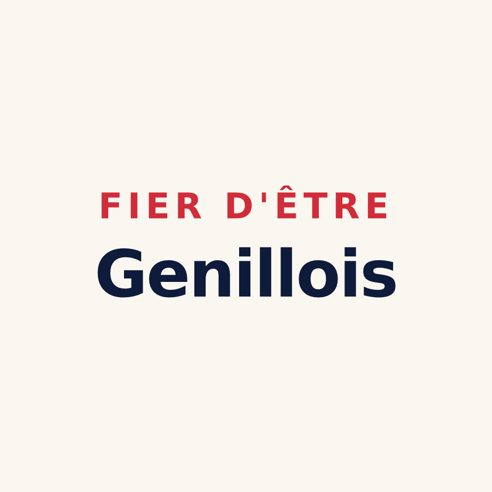 Tasse « Fier d'être Genillois » — design pour Genillé