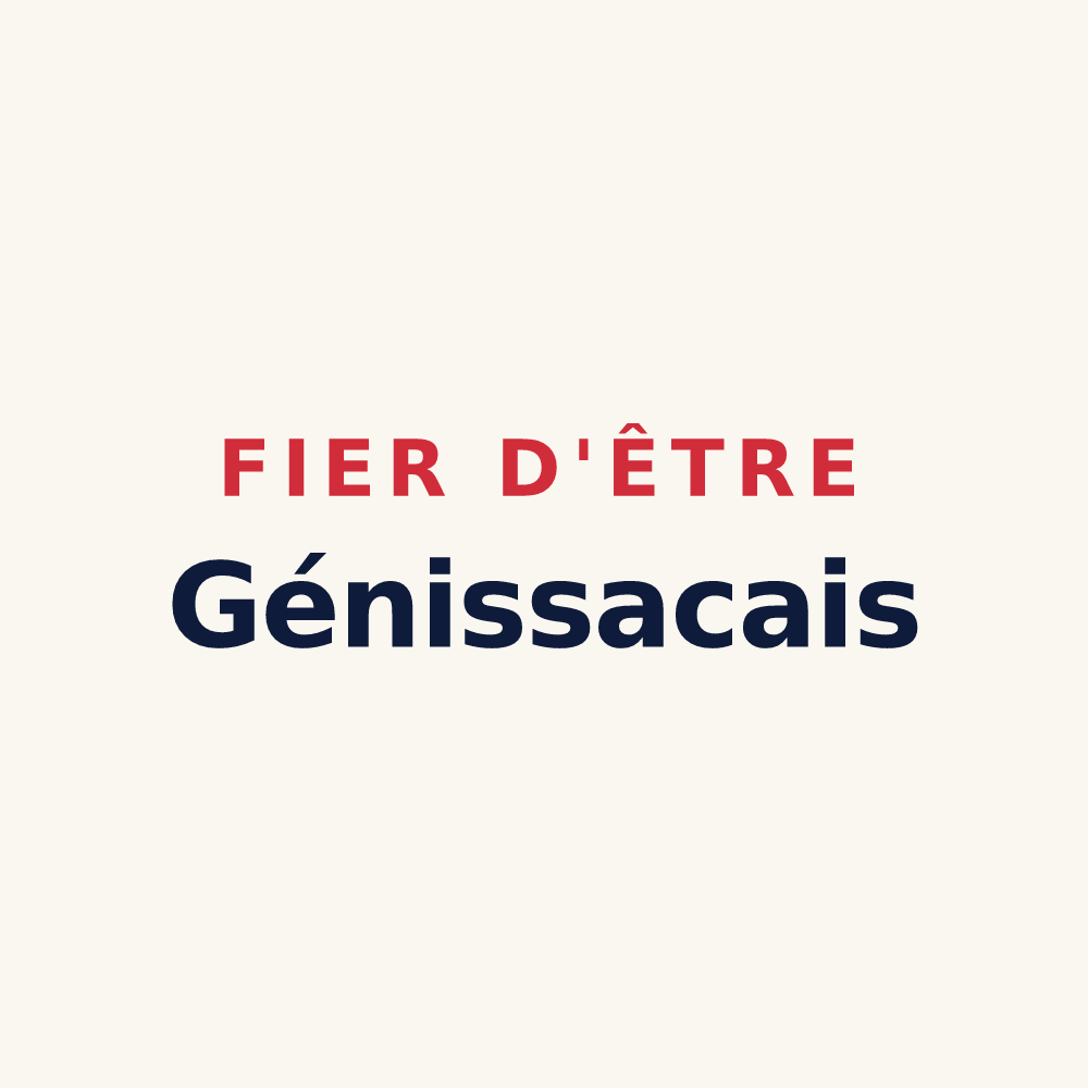 Tasse « Fier d'être Génissacais » — design pour Génissac