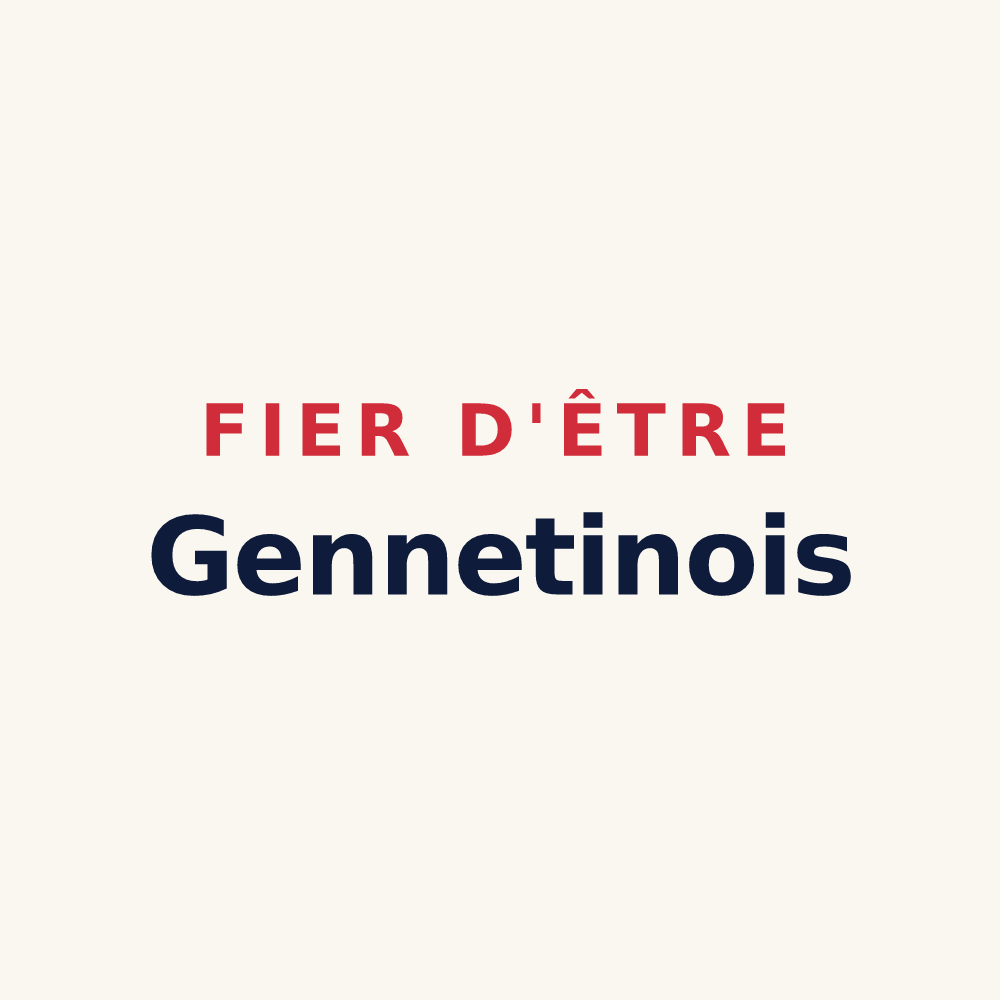 Tasse « Fier d'être Gennetinois » — design pour Gennetines