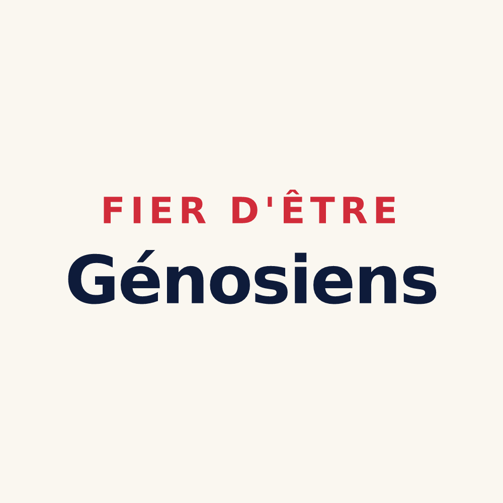 Tasse « Fier d'être Génosiens » — design pour Génos
