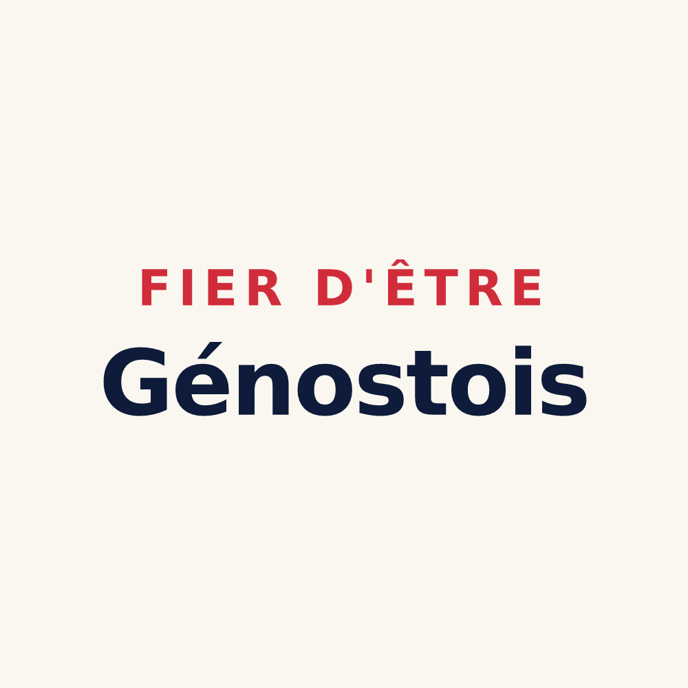 Tasse « Fier d'être Génostois » — design pour Génos