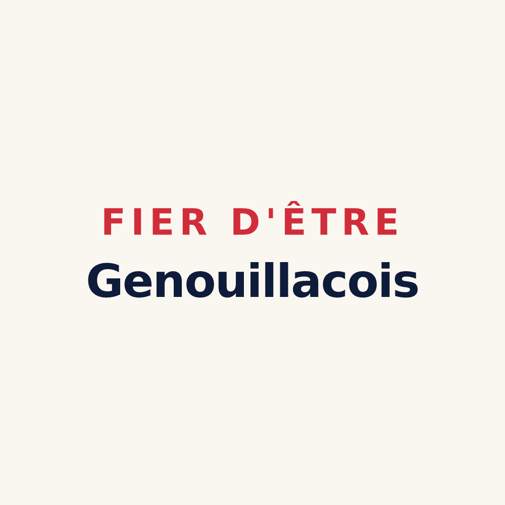Tasse « Fier d'être Genouillacois » — design pour Genouillac