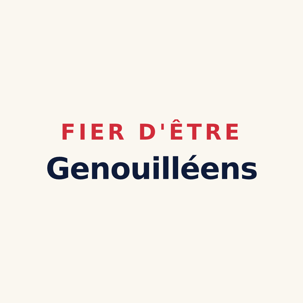 Tasse « Fier d'être Genouilléens » — design pour Genouillé