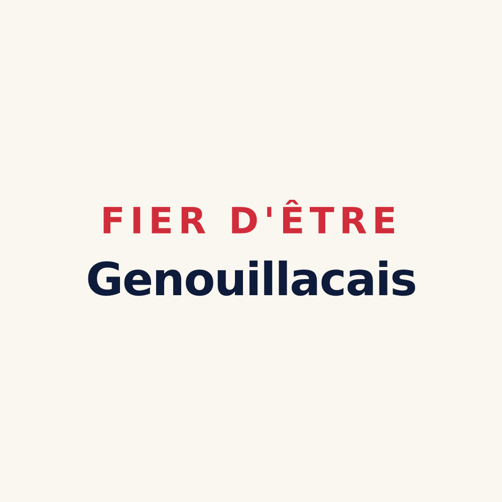 Tasse « Fier d'être Genouillacais » — design pour Genouillé