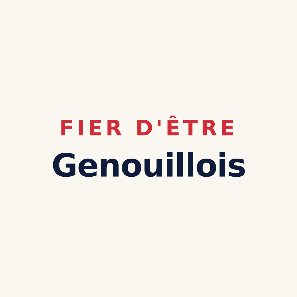 Tasse « Fier d'être Genouillois » — design pour Genouilly