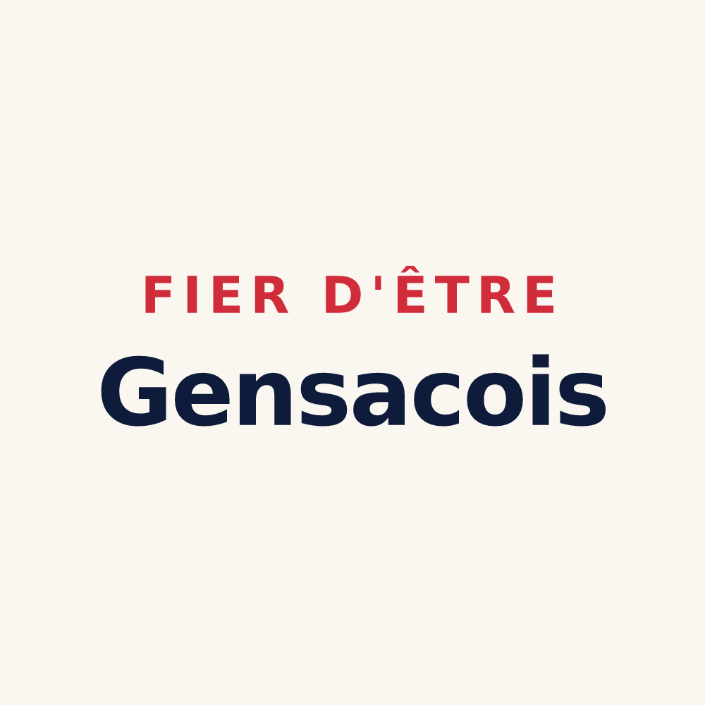 Tasse « Fier d'être Gensacois » — design pour Gensac