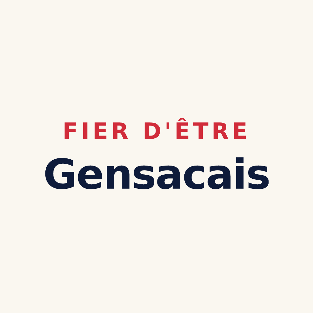 Tasse « Fier d'être Gensacais » — design pour Gensac