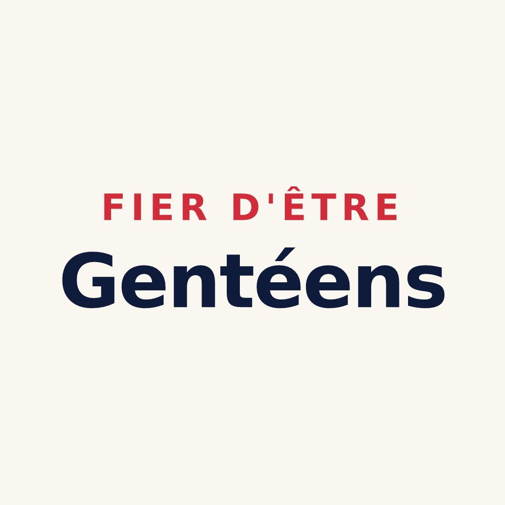 Tasse « Fier d'être Gentéens » — design pour Genté