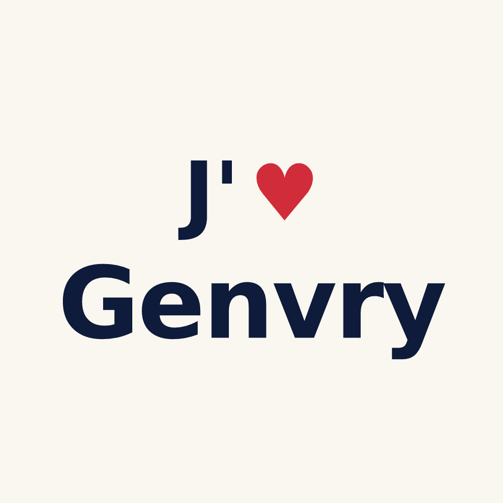 Tasse personnalisée Genvry — design J'aime Genvry